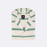 Chemise rayée écrue & verte en maille bouclette – Faguo Faguo Hersée Paris 9
