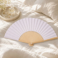Éventail pliant en bambou et tissu coloré 21 cm Hersée Hersée Paris 9