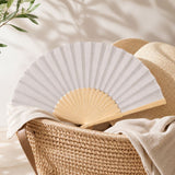 Éventail pliant en bambou et tissu coloré 21 cm Hersée Hersée Paris 9