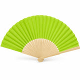 Éventail pliant en bambou et tissu coloré 21 cm Hersée Hersée Paris 9