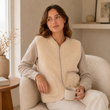 Gilet en laine bouclée Pepitco - veste sans manches unisexe - Coldbreaker Coldbreaker Hersée Paris 9