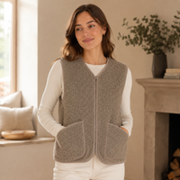 Gilet en laine bouclée Pepitco - veste sans manches unisexe - Coldbreaker Coldbreaker Hersée Paris 9