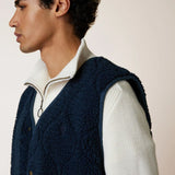 Gilet Esterel sans manches réversible velours côtelé sherpa - Faguo Faguo Hersée Paris 9