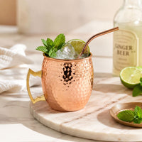Mug Moscow Mule martelé inox plaqué cuivre - Oak & Steel Oak & Steel Hersée Paris 9