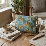 Pochette matelassée en coton imprimé main - Bonheur du Jour Paris Bonheur du Jour Paris Hersée Paris 9