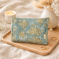 Pochette matelassée en coton imprimé main - Bonheur du Jour Paris Bonheur du Jour Paris Hersée Paris 9