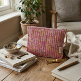Pochette matelassée en coton imprimé main - Bonheur du Jour Paris Bonheur du Jour Paris Hersée Paris 9