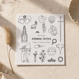 Planche de tatouages éphémères illustrés - Tattoo Kapris Tattoo Kapris Hersée Paris 9