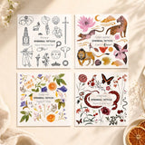 Planche de tatouages éphémères illustrés - Tattoo Kapris Tattoo Kapris Hersée Paris 9