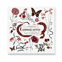 Planche de tatouages éphémères illustrés - Tattoo Kapris Tattoo Kapris Hersée Paris 9