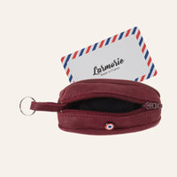 Porte-monnaie compact Charles en cuir nubuck - Larmorie Larmorie Hersée Paris 9