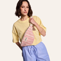 Sac banane Olivia rayée coton bio - Hindbag Hindbag Hersée Paris 9