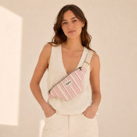 Sac banane Olivia rayée coton bio - Hindbag Hindbag Hersée Paris 9