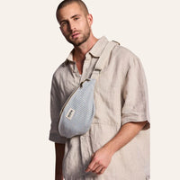 Sac banane Olivia rayée coton bio - Hindbag Hindbag Hersée Paris 9