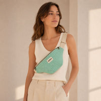 Sac banane Olivia rayée coton bio - Hindbag Hindbag Hersée Paris 9