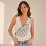 Sac banane Olivia rayée coton bio - Hindbag Hindbag Hersée Paris 9