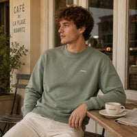 Sweat Coffee kaki en coton - No Stress No Stress Hersée Paris 9