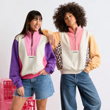 Sweat Emma col zippé oversize en coton bio - Perpète Perpète Hersée Paris 9