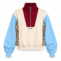Sweat Emma col zippé oversize en coton bio - Perpète Perpète Hersée Paris 9