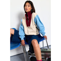 Sweat Emma col zippé oversize en coton bio - Perpète Perpète Hersée Paris 9