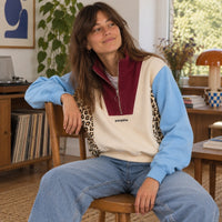 Sweat Emma col zippé oversize en coton bio - Perpète Perpète Hersée Paris 9