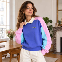 Sweat Mel oversize coton bio col croquet - Perpète Perpète Hersée Paris 9