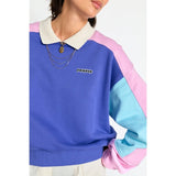 Sweat Mel oversize coton bio col croquet - Perpète Perpète Hersée Paris 9