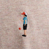 T-shirt Application broderie yo-yo coton bio chiné - Revolution Revolution Hersée Paris 9