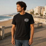 T-shirt Biarritz Address noir coton bio - Deus Ex Machina Deus Ex Machina Hersée Paris 9