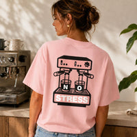 T-shirt oversize Coffee coton bio - No Stress No Stress Hersée Paris 9