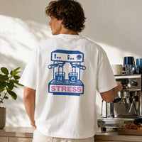 T-shirt oversize Coffee coton bio - No Stress No Stress Hersée Paris 9