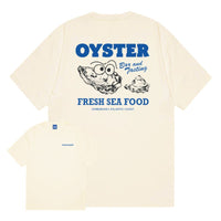 T-shirt Oyster coton bio imprimé crème - Homemade Homemade Hersée Paris 9