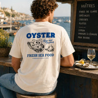 T-shirt Oyster coton bio imprimé crème - Homemade Homemade Hersée Paris 9