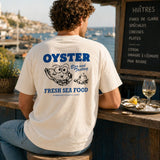 T-shirt Oyster coton bio imprimé crème - Homemade Homemade Hersée Paris 9