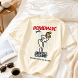 T-shirt Shower coton bio imprimé crème - Homemade Homemade Hersée Paris 9