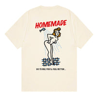 T-shirt Shower coton bio imprimé crème - Homemade Homemade Hersée Paris 9