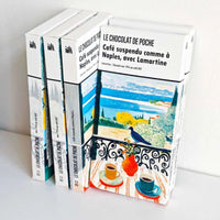 Tablette-livre « Café suspendu comme à Naples, avec Lamartine » - chocolat noir 74 % café bio 80 g - Le Chocolat de Poche Le Chocolat de Poche Hersée Paris 9