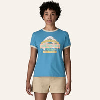 T-shirt femme Great Waves Ringer Tee coton bio - Patagonia Patagonia Hersée Paris 9