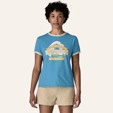 T-shirt femme Great Waves Ringer Tee coton bio - Patagonia Patagonia Hersée Paris 9
