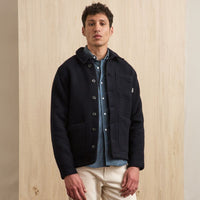 Veste Lorge homme laine mélangée boutonnée - Faguo Faguo Hersée Paris 9