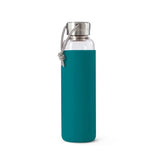Gourde en verre avec protection Bleu Océan 600ML - Hersée